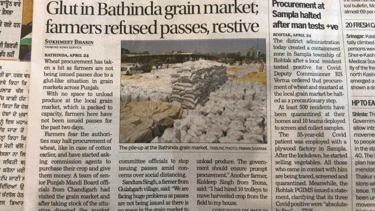 Delhi_Update_'s tweet photo. @capt_amarinder It pains us to see people in Punjab are deprived of food just because of poor management. CM sahib neither your teams are distributing ration, which came from Centre, nor are they lifting wheat from mandis. What kind of rule is it @capt_amarinder ji? https://t.co/2e6zN5tjxZ