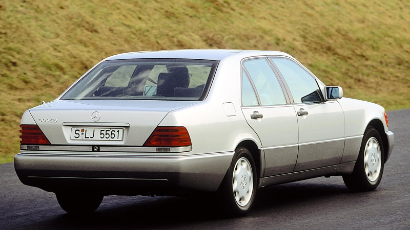 5. Mercedes-Benz W140 Series – 1991 to 1998: Benz's big sedans grew up with the massive W140, an imposing, boxy four-door that ushered in the 1990s with an imposing presence that developed a reputation for resonating with Russian oligarchs.