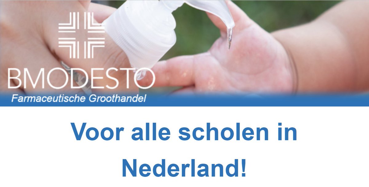 Tip: Voor als de school nog op korte termijn (voor 11 mei) #handdesinfectiegel nodig heeft: bit.ly/2S5Kaps
#handgel #coronavirusNederland #corona