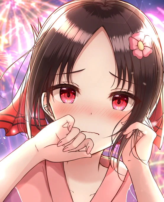 心臓の音がうるさくて?
#かぐや様は告らせたい  #かぐや様 
