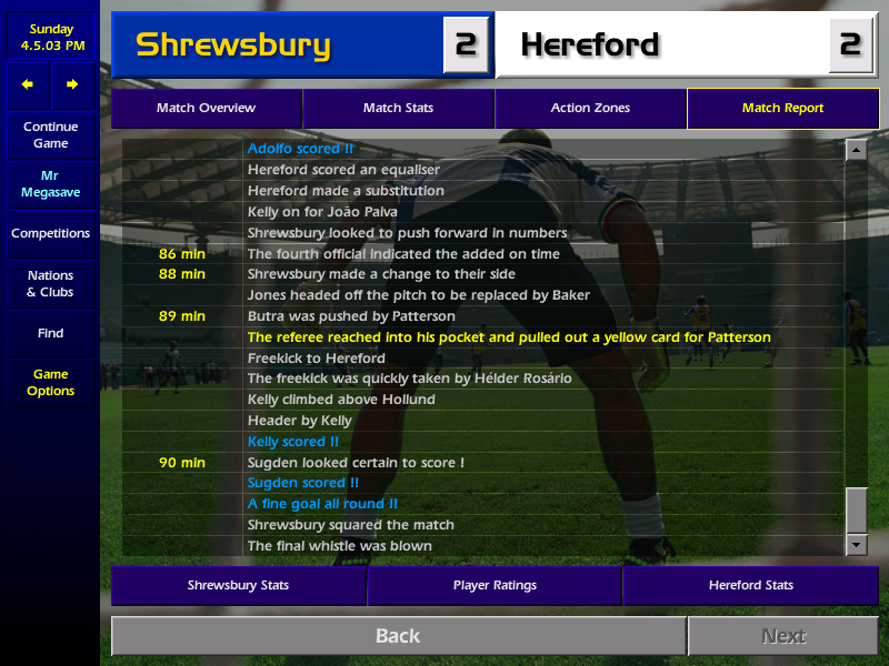 Games 35 & 36 - I'm seething once again! We rescue a point at home to Hull who we dominated and then just as we think we've avoided another champing away at Shrewsbury with an 89th minute winner, we concede with the very last kick of the game