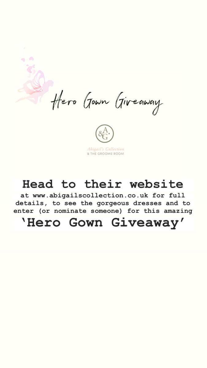 GIVEAWAY We’re searching for 10 special brides to be! We’re giving away 10 beautiful wedding dresses away for free! If you are (or know) someone who is serving others during these challenging times and would like a wedding dress gift! Check out this givaway and get involved x
