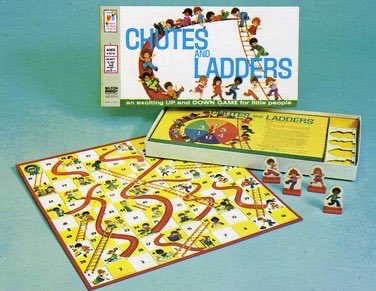 Now get this: Chutes and Ladders (US name) was released in the 20th century by Milton Bradley...