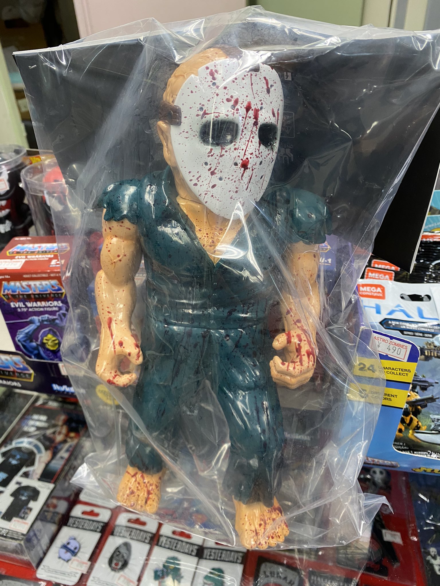 スプラッターハウス/SPLATTERHOUSE ヘルカオス ヘッドフィギュア PCE スプラッターハウス ヘルカオス/ソフビ フィギュア UNBOX HELLCHAOS