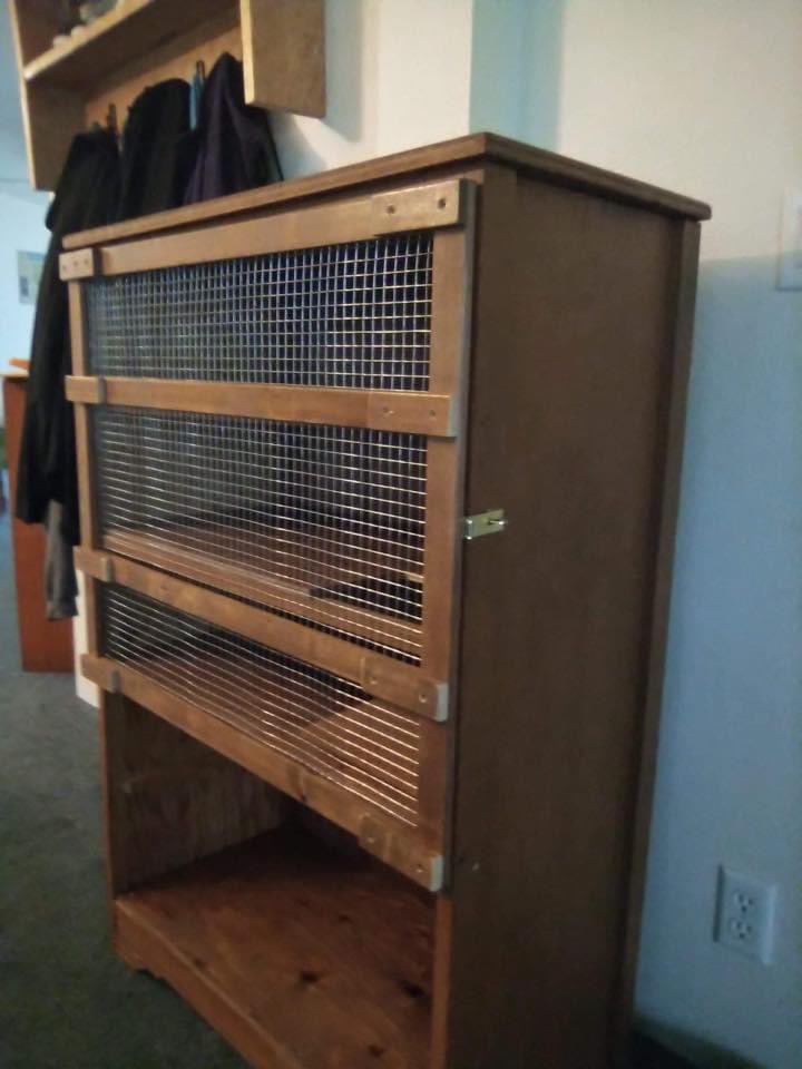 Dr_RussellEvans's tweet photo. Kyle Crooks (8th Grade @NorthBeachHyaks Student) completed a repurpose project this week! 

Kyle disassembled a bookshelf, stained and sealed it to complete a new home for his Guinea Pigs! 

Way to go Kyle!! Thanks for sharing! #NorthBeachNation #HYAKStrong #SEAHAWKStrong https://t.co/orocPvaF8X