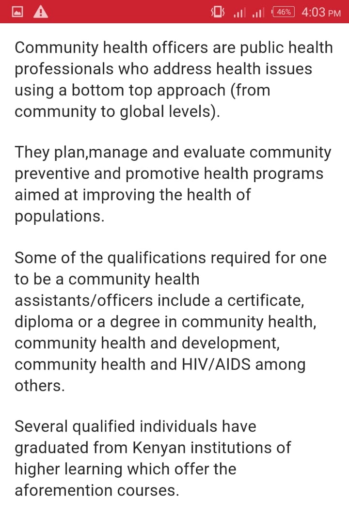 RNyarae's tweet photo. @HassanAliJoho Mr. Sultan??? For your information people have papers in Community Health. Employ them don't waste money paying school fees instead of paying salaries to thousands CHOs who are unemployed. https://t.co/ynV3jnhDou