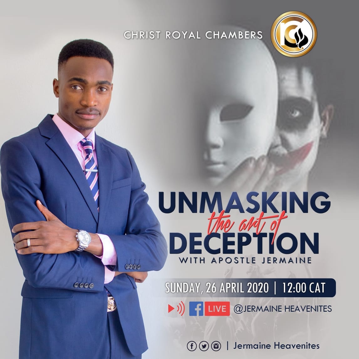 heavenites's tweet photo. What is the color of deception?
How does it execute missions against you?
An unannounced SOFT KILLER...
A device that calms the ride of the heart to the pits.
JOIN me as I take you through an EXPOSE as we UNMASK the Art of DECEPTION!
A MESSAGE that will serve you a whole LIFE. https://t.co/wBR7RiPAC0
