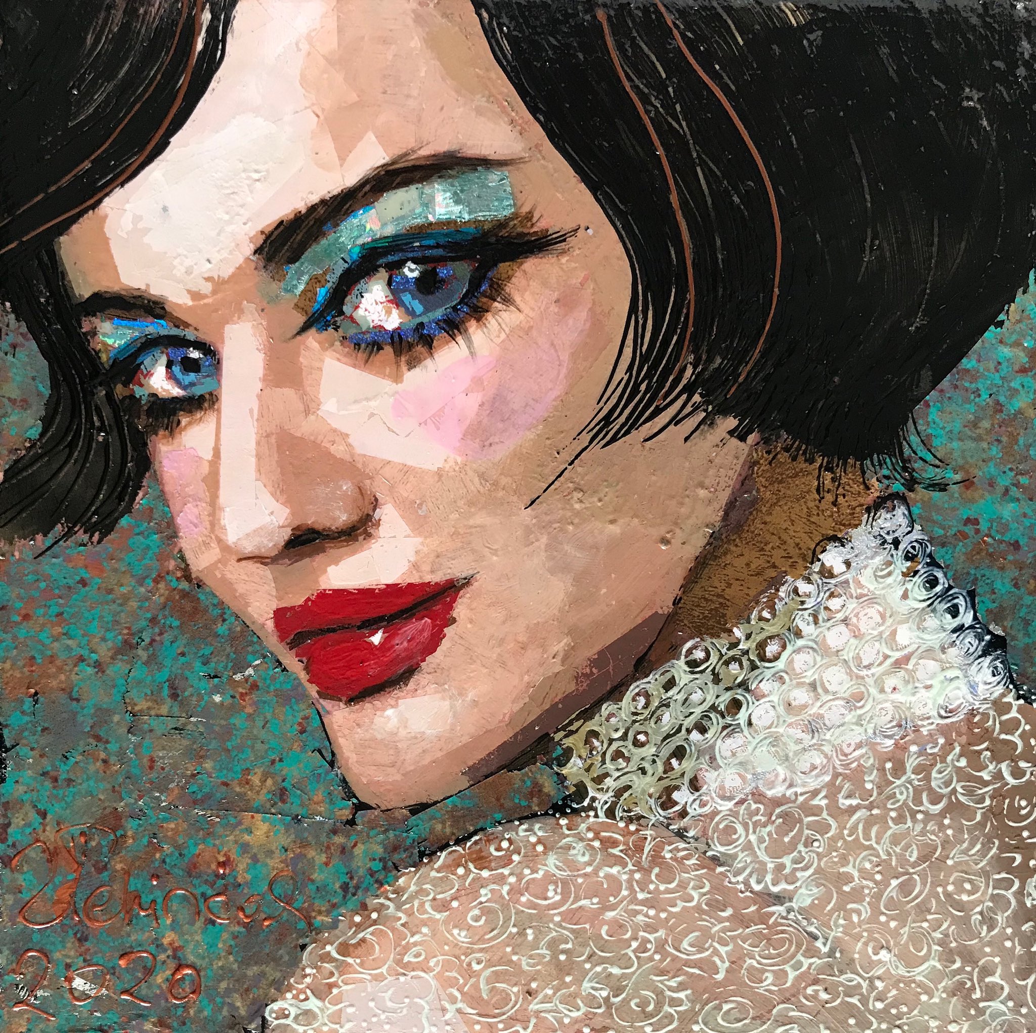 Zerrin Tekindor on X: Portrait of Shemeal Fambegbe (2020)  t.copfvqSILbhu  X