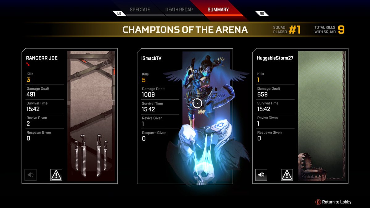 iSmackTV's tweet photo. Teammates were having my back 24/7 #ApexLegends #XboxShare https://t.co/LteiYT5Tky