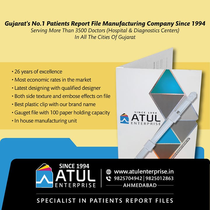 Atul_Enterprise's tweet photo. Do you want an impressive way to flaunt your brand with a customizable range of stationery products?
You are at the right place. We Atul enterprise specializes in patient file printing since 1994.
#atulenterprise #specialistsinpatientsreportfile #allofprintingsolutionunderoneroof https://t.co/uwdYjtSZsb