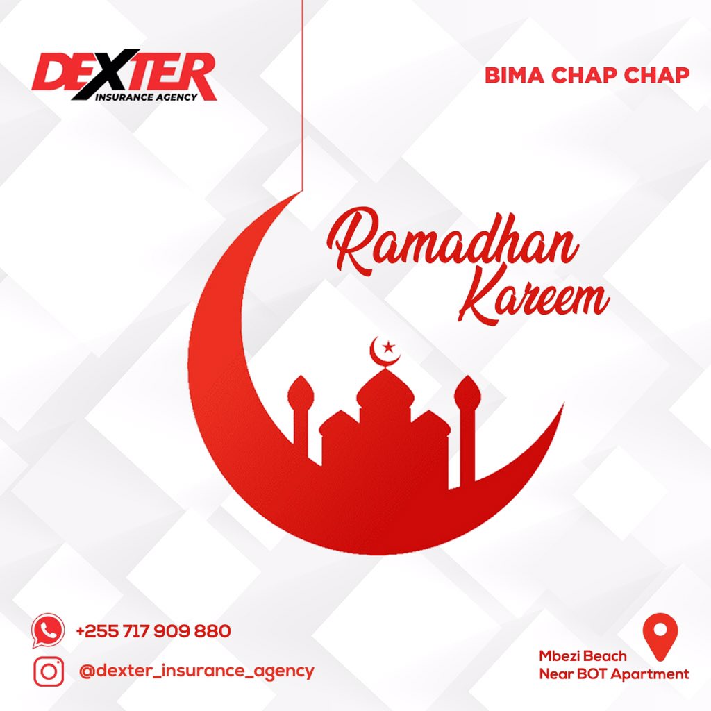 @dexter_insurance_agency #Dexterinsurance Inawatakia Waislamu Wote Mfungo Mwema Wa Mwezi Mtukufu Wa #ramadhan #ramadhan2020 #ramadhankareem 
 
We Wish Every Muslim Out There a Happy Month Of #ramadhankareem #insurance #insurancetz #dexterinsurance #dexterinsure