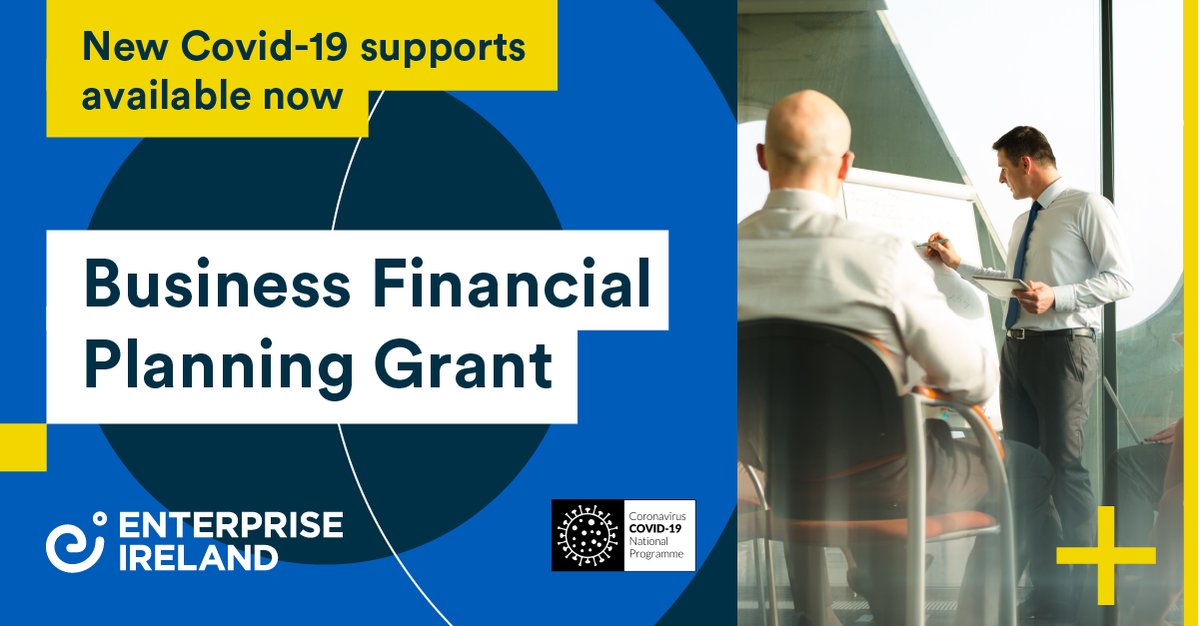 The new €5,000 Covid-19 Business Financial Planning Grant will help support your company to engage the services of an approved Financial Consultant to develop a Business Sustainment Project Plan. Find out more: globalambition.ie/supports/innov… #Covid19