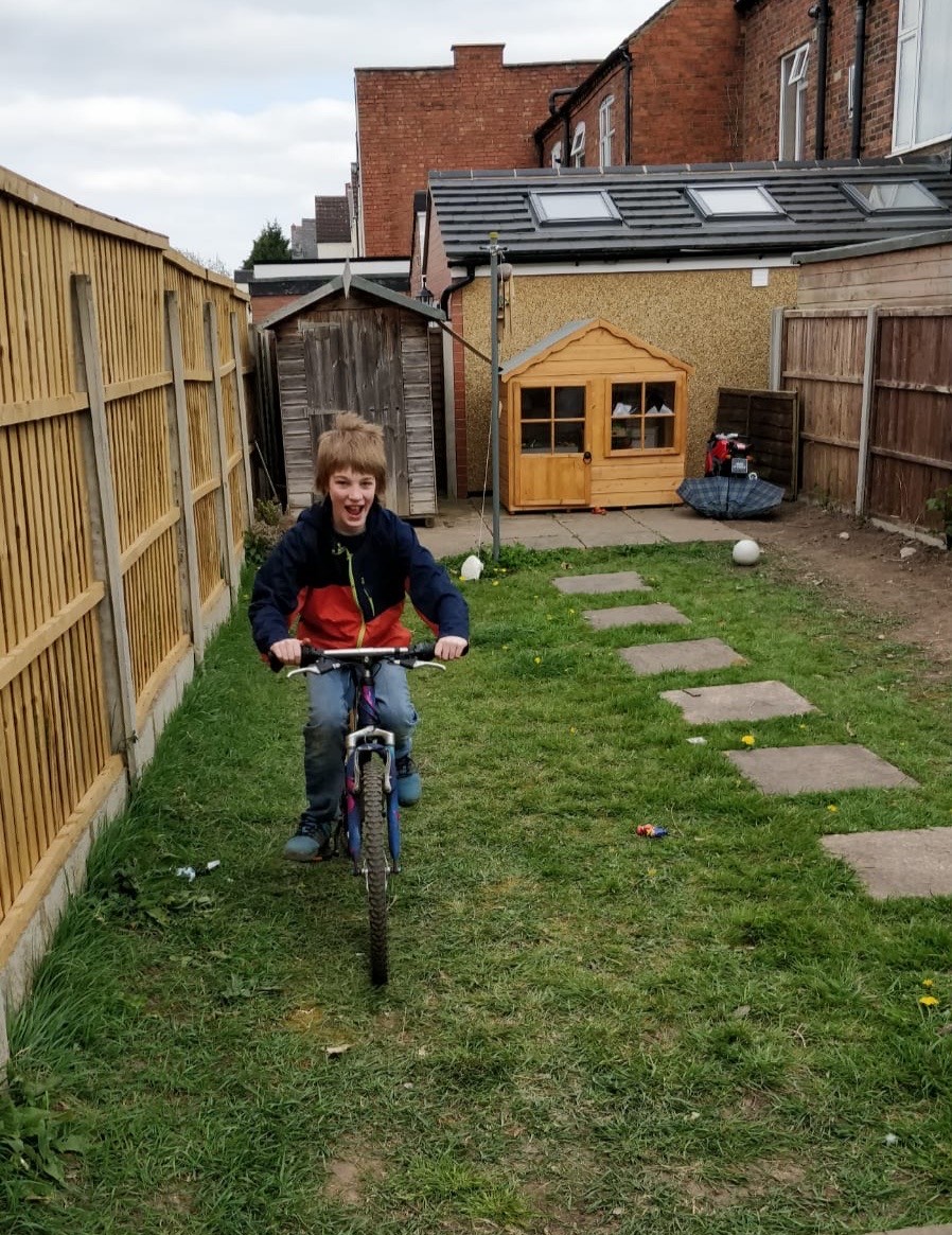 Sherbournetweet's tweet photo. Elijah has been keeping busy. He has been getting creative with cooking. Learning how to ride a bike. Enjoying art activities. He's also getting better at Scrabble and almost catching Mum up with his score. https://t.co/P3smK4FHVP