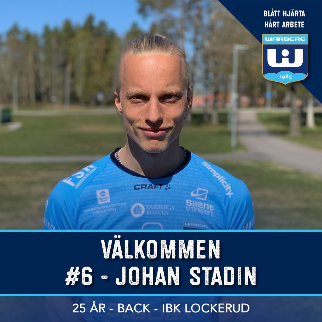 Nyförvärv 5 på herrsidan, varmt välkommen Johan Stadin! ⚡️

warbergic.se/artikel/bcwuak…
__________________
#blåtthjärtahårtarbete #viärwarberg #ibsilly