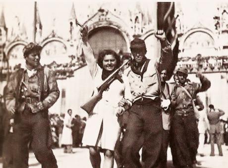 soundmigration's tweet photo. Today marks the 75th anniversary of La Liberazione - defeat of fascism &amp; the Nazi occupation of Italy on April 25, 1945.

We are all indebted to the partisan movements who took the fight to fascists. 

#NeverForget

  #25aprile #festadellaliberazione #BellaCiao https://t.co/MJgAg930H2