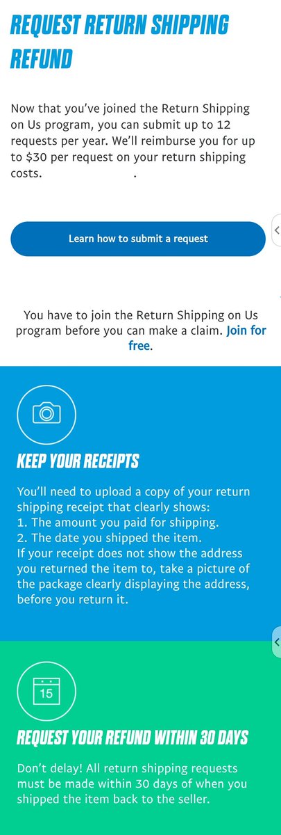 Little known PayPal perkIf you paid with Goods and Services and you end up wanting to return the item, PayPal will refund up to $30 of the return postage if the seller doesn't cover return postage