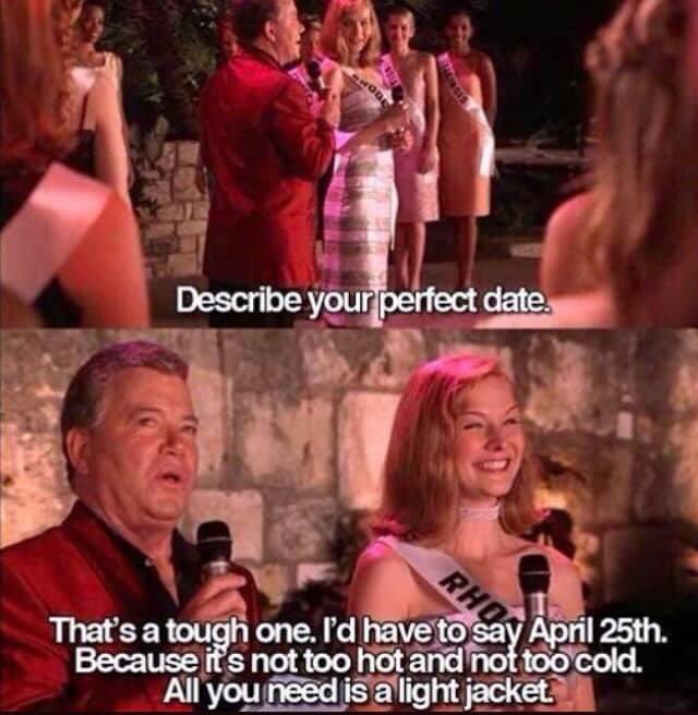 jo_fisher_'s tweet photo. Happy April 25th - don’t forget your light jacket when you go for your government-sanctioned walk later. https://t.co/4YnNR7AkGH