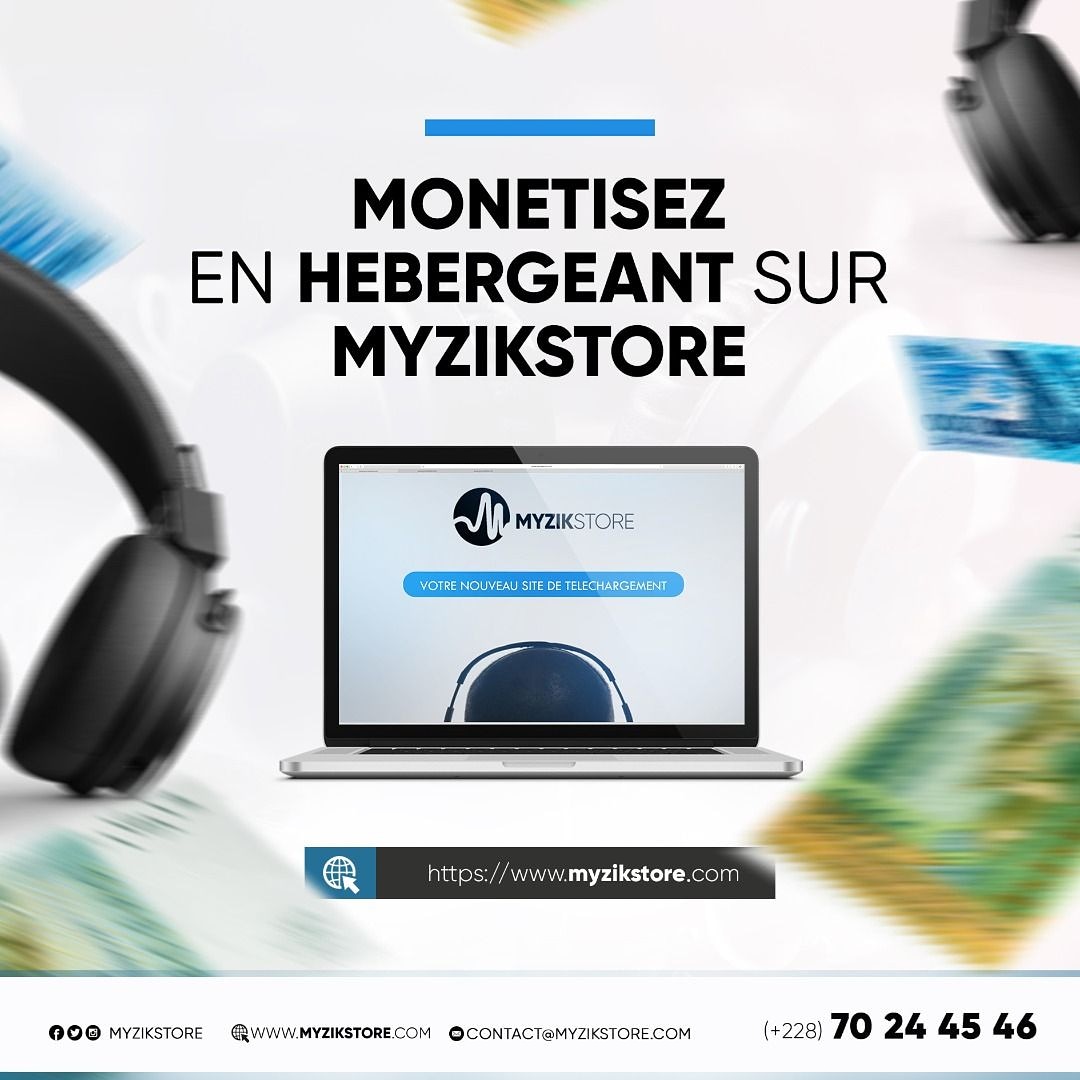 MyzikStore's tweet photo. Monétisez votre musique en l'hébergeant sur MYZIKSTORE
La plateforme sera bientôt disponible !

Plus d'informations  >>> https://t.co/4JIC2OY4NJ

#MyzikStore https://t.co/6JD88E4aF2