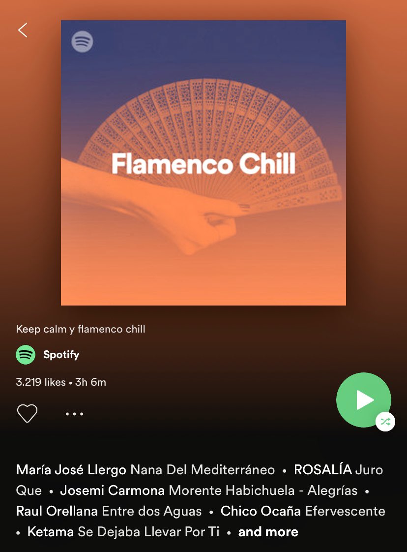 MarcCGriso's tweet photo. ‘Un camino junto a ti’ ya forma parte de la playlist Flamenco Chill de @Spotify Un trocito de mi ya es vuestro. Feliz!! Cc @grahamsahara @seamlessrec https://t.co/khuGTVJew8 #FLAMENCO #chill #flamencochill https://t.co/eZ0T1rdn4l