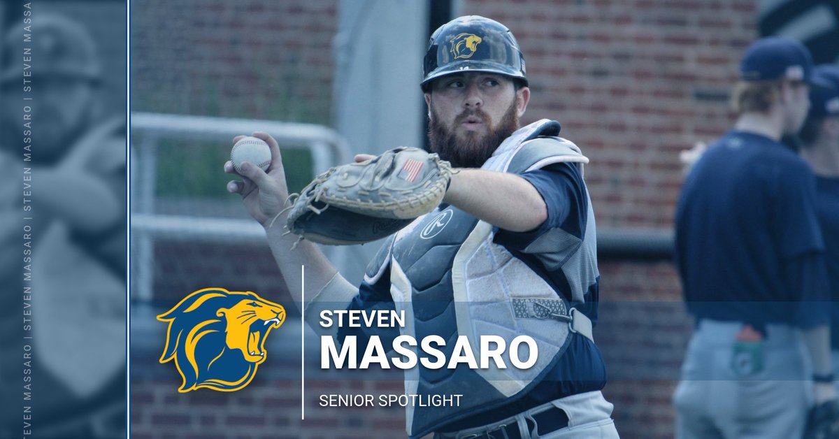 Today's Senior Spotlight is <a href="/BASEBALLTCNJ/">TCNJ BASEBALL</a> catcher Steven Massaro. In 2019, Massaro hit .455 with five runs scored #TCNJ #LionPride