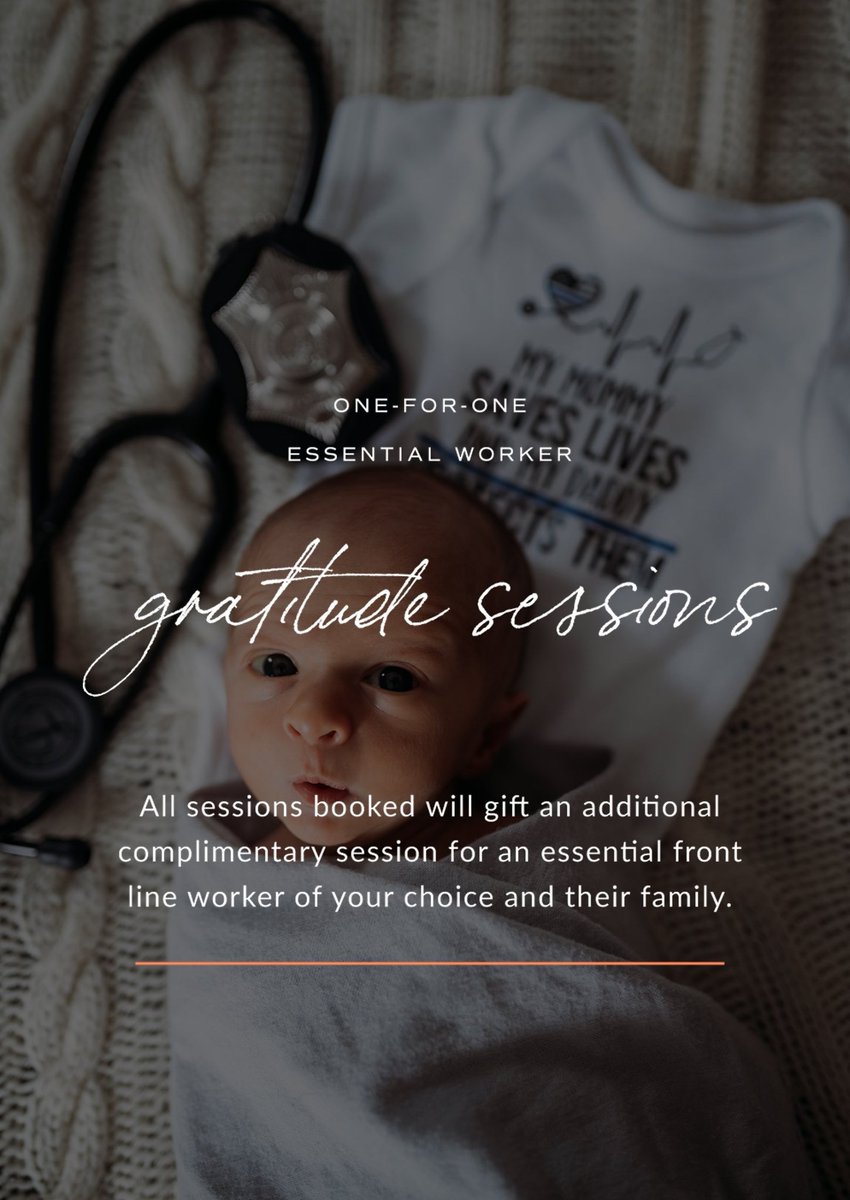 I’m also booking ‘gratitude sessions’ Book one session for you/your family now (to be shot once this all blows over, of course) + I’ll gift one session to the essential employee + their family of your choosing  ashleygreenphoto@gmail.com to book these