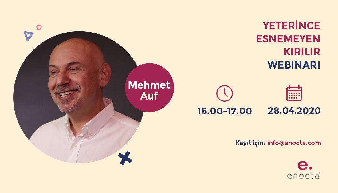 Esneklik, hayatın her alanında uygulanabilen, herkes tarafından öğrenilebilen ve geliştirilebilen bir kavram. Özellikle belirsizliklerle başa çıkabilmenin olmazsa olmazı esneklik kavramını ve esnekliğimizi nasıl artırabileceğimizi konuşacağımız sohbete sizi de bekliyoruz.
#Enocta