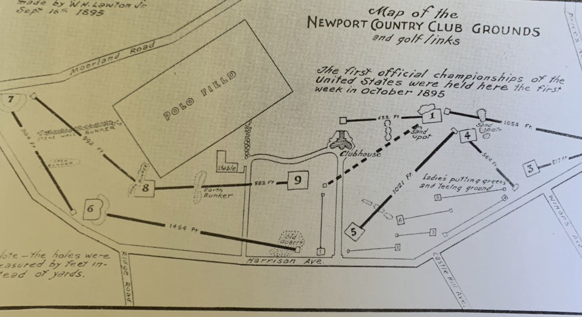 GolfcourseThe's tweet image. Some cool old plans from Newport Country Club.