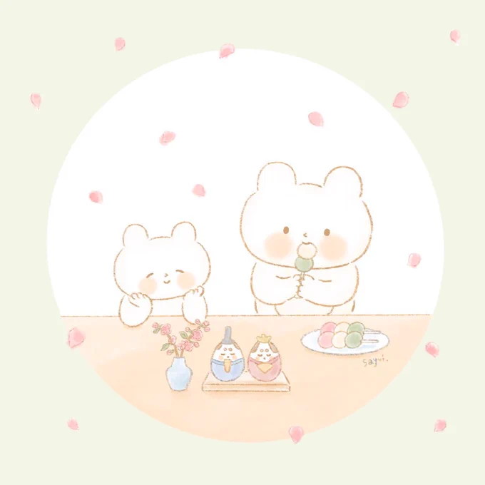 #絵描き繫がれ 

似顔絵屋さんが大人気のとまとちゃん(@tomato_miruku )から?
ありがとう(*ˊᵕˋ*)੭?

くまねこちゃんや女の子、1歳3ヶ月のむすめの絵日記を描いています 〻✍?
お絵描き好きな方と仲良くなれたら嬉しいです…☺️❤️ 