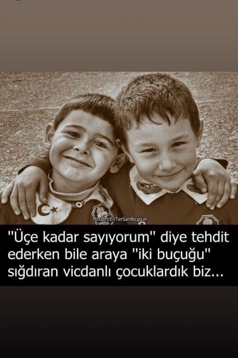 Oyle vicdanli  cocuklardik.