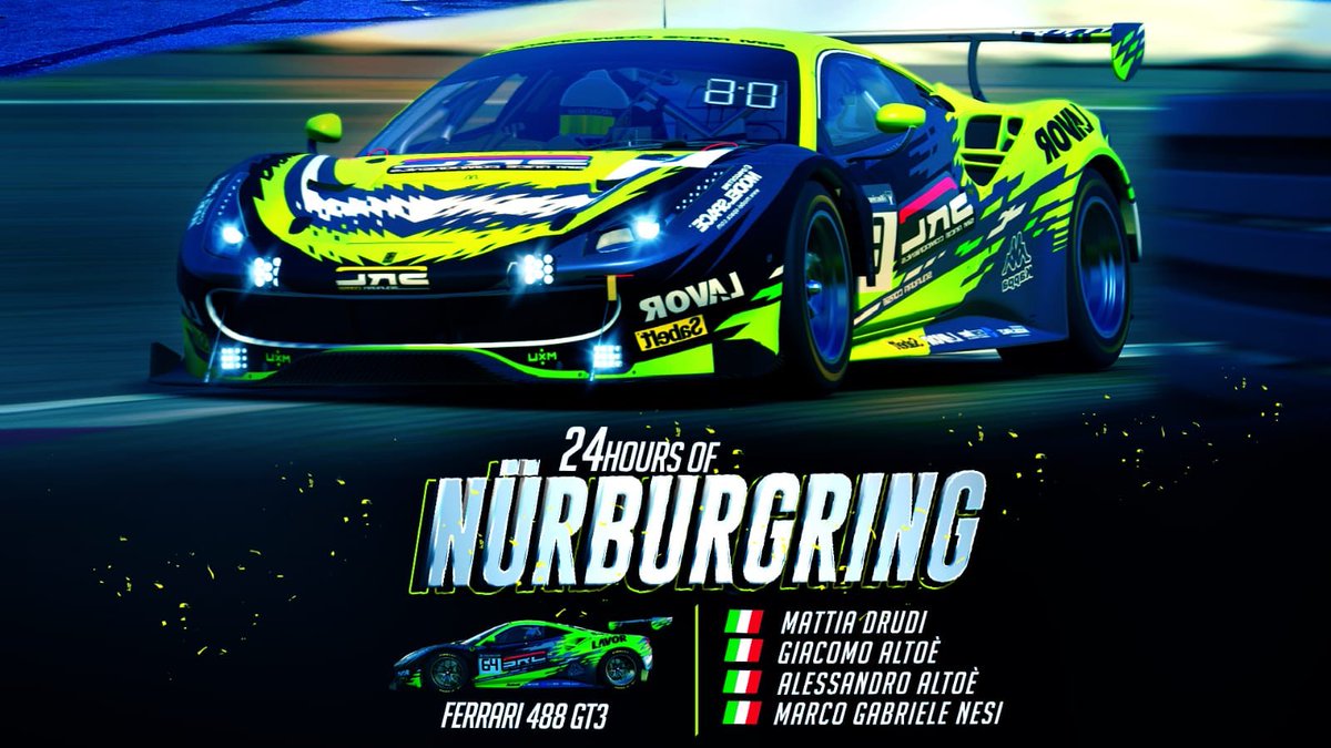 GiacomoAltoe's tweet image. RACE DAY! Not the usual one, but still really excited! Looking forward to 24h of Nürburgring on @iRacing !! ⚡️ You can follow the live stream of the race on YouTube or follow our own stream on YouTube or Twitch! 🥁  

twitch.tv/srcsquadracorse 

youtu.be/IvhkfyV5JGs