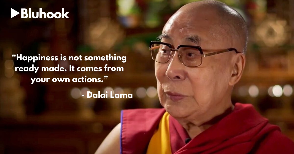 bluhook's tweet photo. A positive mindset is the key to overcome challenging times.🧠​
​
What currently brings happiness to your life?​
​
#DalaiLama #DalaiLamaQuote #Happiness #PositiveMindset https://t.co/pBcdbTXEyD