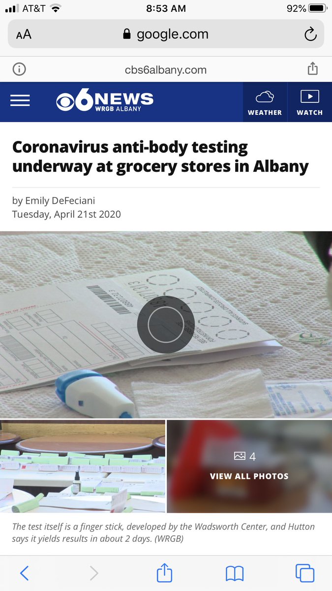 1/ So the antibody test that New York State used to determine 21% of NYC residents were infected doesn’t have a 1 week delay in producing positive results. It has a delay of THREE TO FOUR WEEKS because of the specific antibody for which it tests...