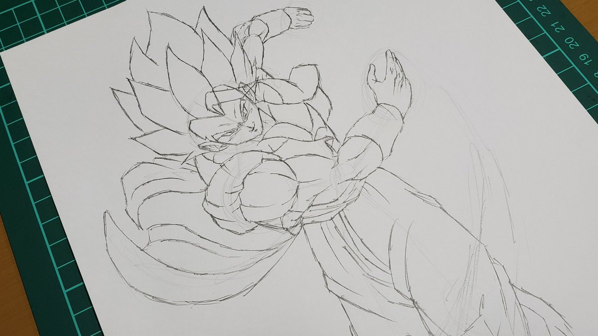 僕もゴジータ描きます? 