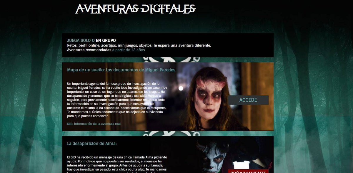 Nueva aventura digital gratuita de Paranormal Adventures. 

Se trata de una experiencia inmersiva donde cada uno tenemos más poder de tomar decisiones y un inventario con los objetos que consigamos. Hay vidas, energía, contactos… es casi como jugar a rol

wwwhatsnew.com/2020/04/24/nue…