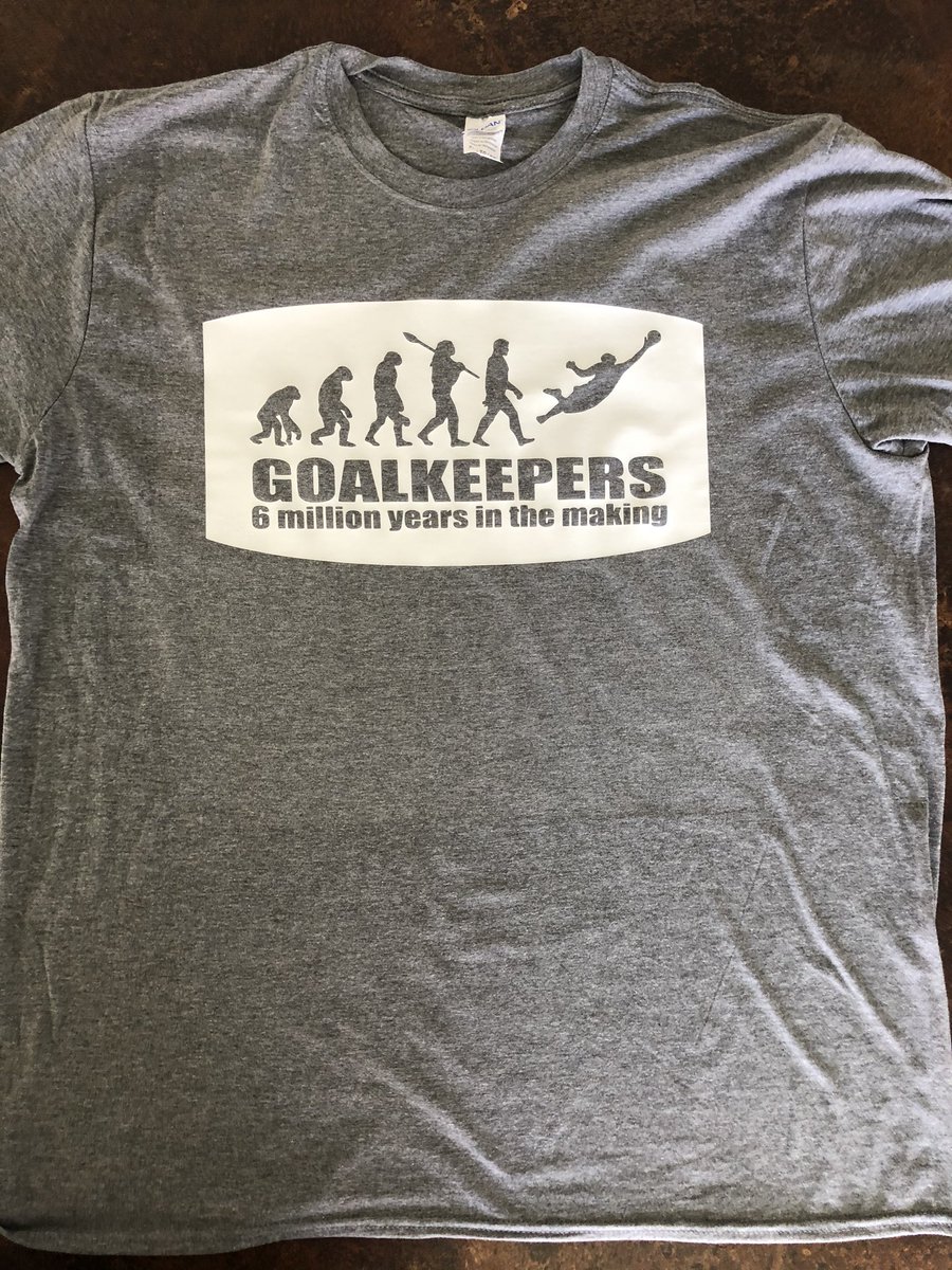 MrJulianTaylor's tweet photo. Latest T-shirt design done and printed 😃. Feel like I there at the beginning when I go in goal for Izzy! 🥴 #passthewd40 https://t.co/XzlTMH776m