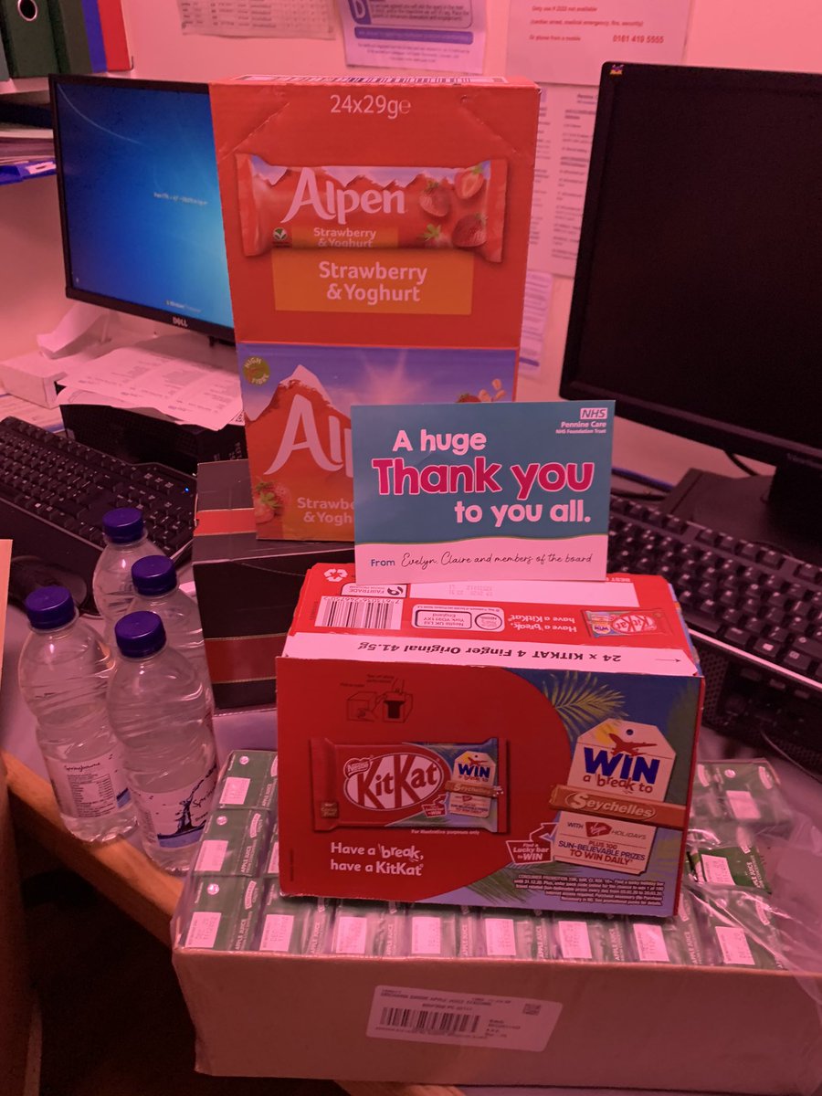 Thanks for the goodies, they were much appreciated on Norbury ward <a href="/PennineCareNHS/">Pennine Care NHS FT</a>