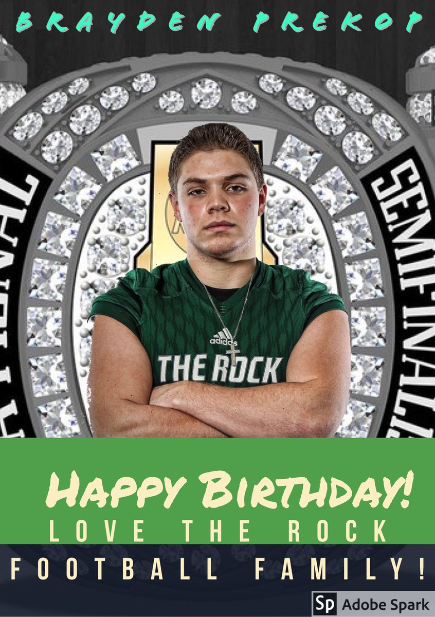 PSteel78's tweet photo. Happy Birthday to SRU Football LB @braydennnnp49 #Relentless #RockLBs #HBD #RockNation https://t.co/pcpy3F8jO6