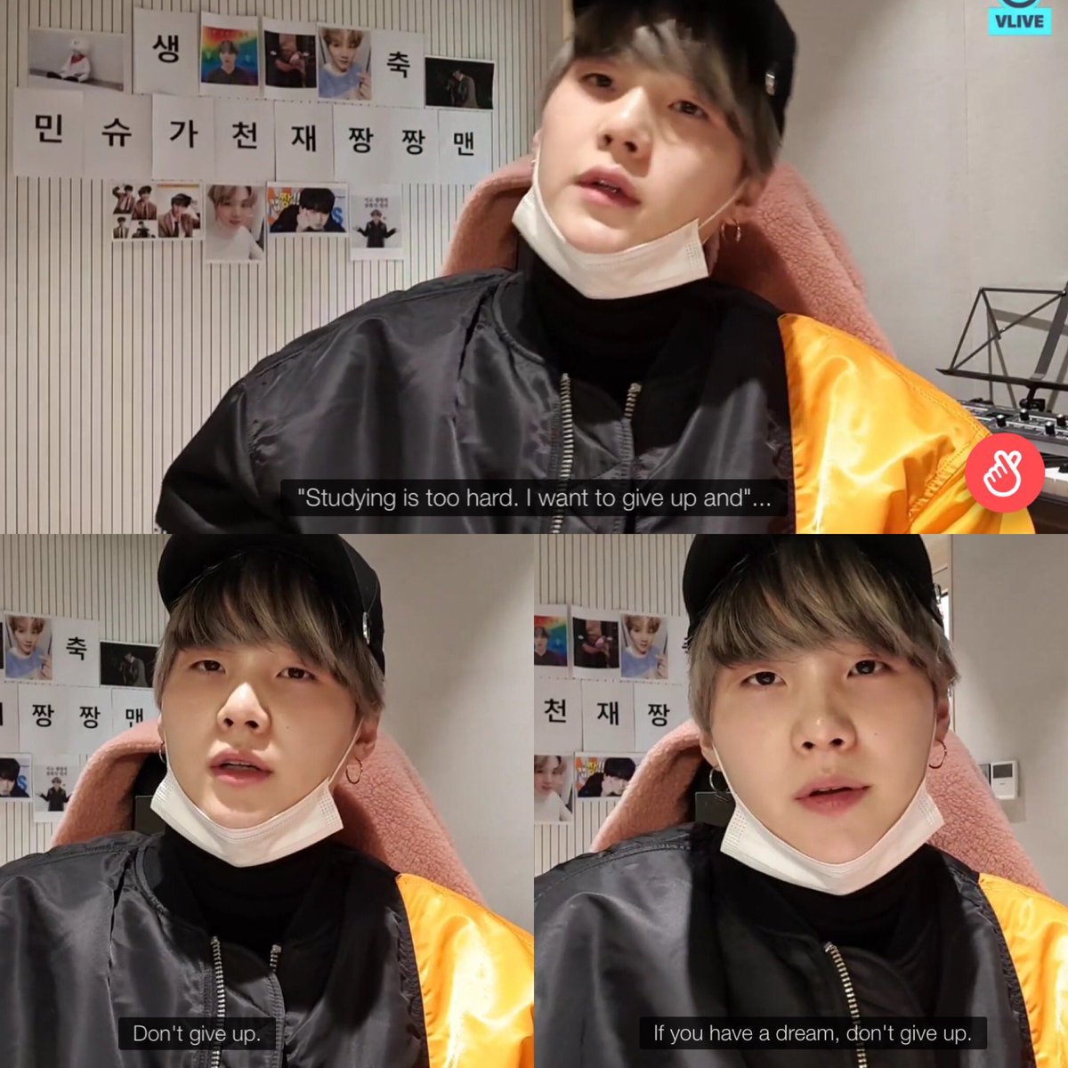 The way yoongi always say in some way that happiness is way more important above anything else.