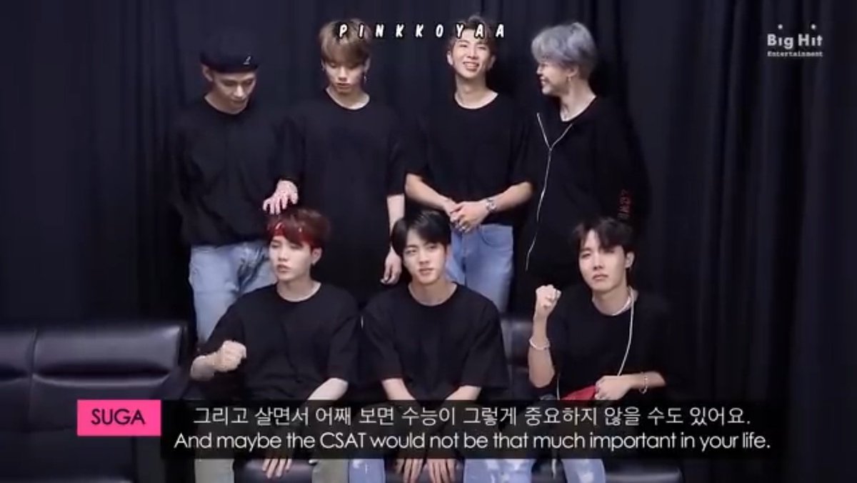 The way yoongi always say in some way that happiness is way more important above anything else.