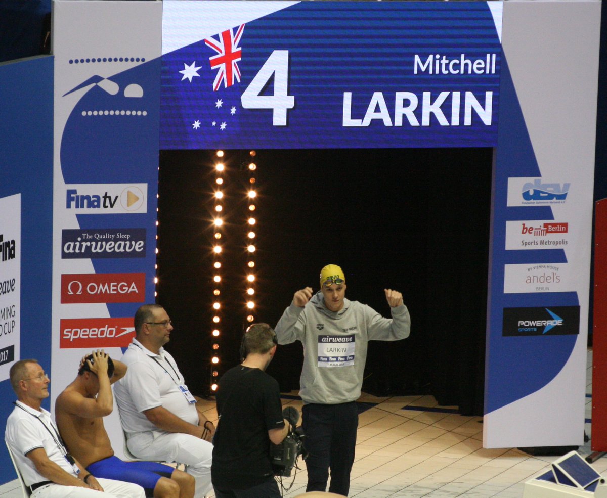 Here we have Mitch Larkin, Australian swimmer. (Those were the days when I attended meets - HOT. BOYFRIEND. STORE. Stat!) I still think he's totally adorable. When he squints his eyes after a race to check the board, as well as that pout - yeah, leave me alone. Kthxbye.