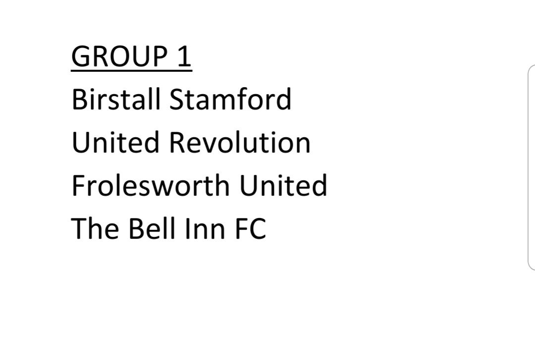 NonRambler's tweet photo. WORLD CUP OF SUNDAY LEAGUE CLUB CRESTS 
East Midlands Regional Final Qualifying Round draw.
Winner of the group qualifies for the WORLD CUP! 
Voting starts tonight at 9pm
@NonLeagueCrowd @BirstallStamfo2 @UtdRevolution @FEAR_FUFC @TheBellInnFC https://t.co/BNHxkcamqc