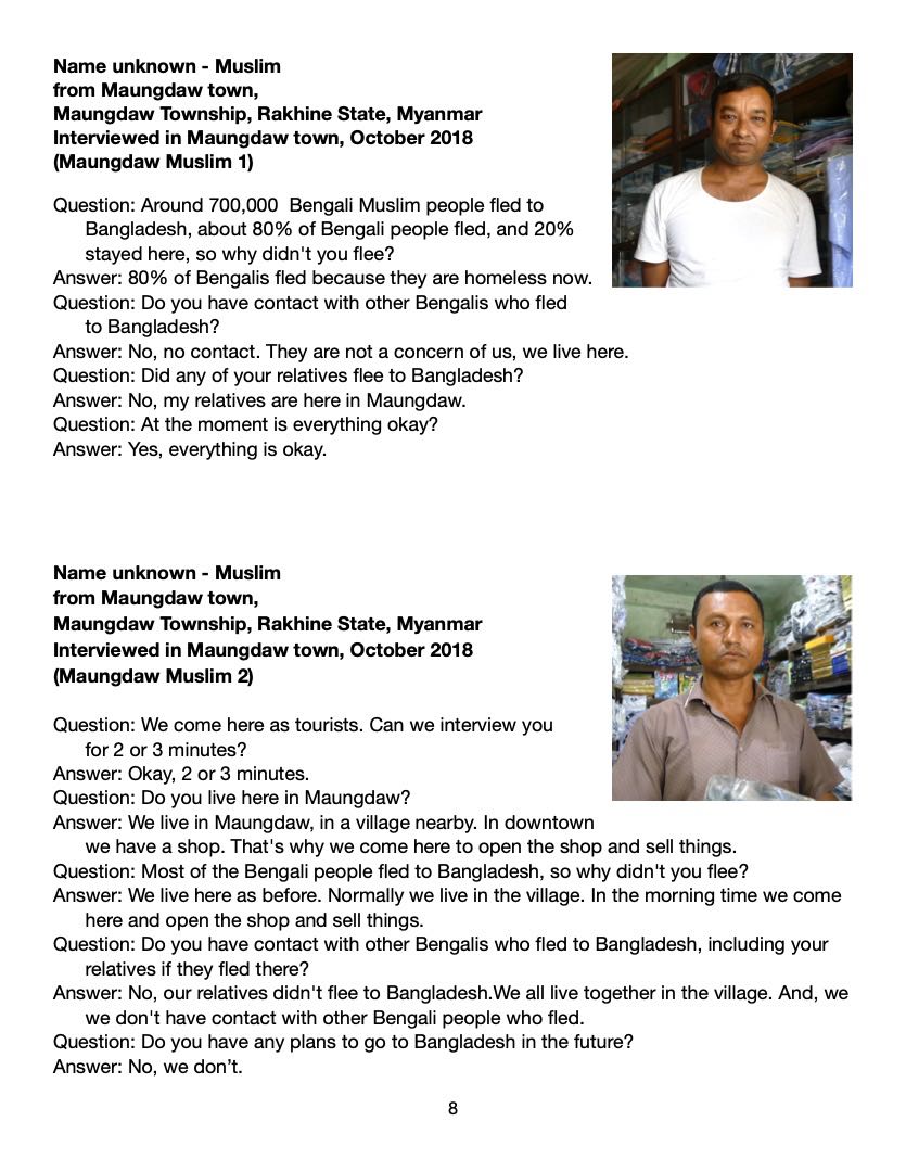 2-INTERVIEWS by RICK HEIZMAN in MAUNGDAW Town and Area, Sep 2017, Jan 2018, Oct 2018
<a href="/enigmafashion/">E N I G M A fashion</a> <a href="/EiakariMyo/">ဧကရီ</a> <a href="/TibetoBurman/">Tibeto Burman</a> @OungToe <a href="/895B_Thomason/">Nai Moe Myint</a> <a href="/thane_soe/">Soe Thane</a> <a href="/TharPwint/">Tha Bwint</a> <a href="/YesThatAnna/">Generalissimo Anna Slatz | 大元帥安娜</a> <a href="/AmyMek/">Amy Mek</a> <a href="/hau_suan/">Hau Do Suan</a>  @maykha555 <a href="/mawc30/">Maw C</a> <a href="/uehrdinrakhine/">UEHRD In Rakhine</a> <a href="/HearOurVoicesmm/">Hear Our Voices</a> <a href="/OungHtay/">Oung Htay</a> <a href="/MOFAMyanmar/">MFA Myanmar</a>