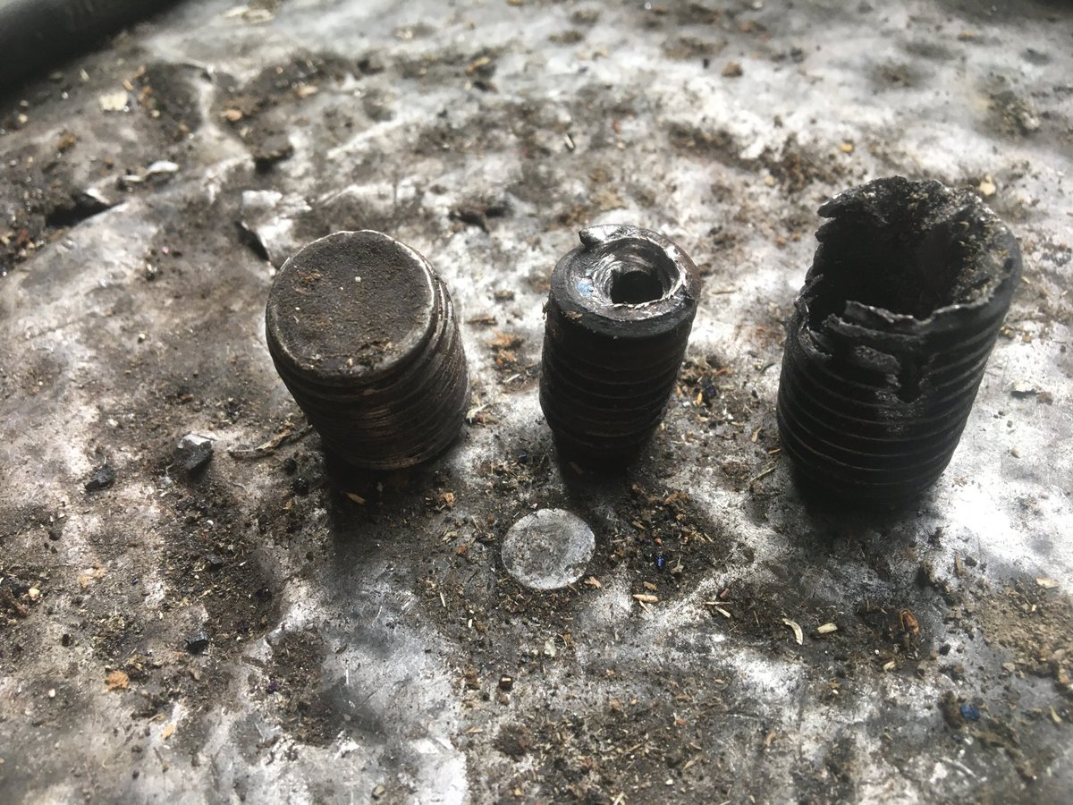 3 bolts needed extraction 1 3 min 1 30min 1 3 hrs