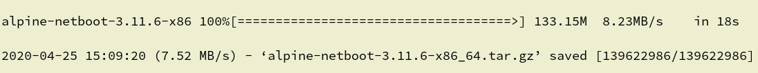 NicoSchottelius's tweet photo. I have to admit, I am spoiled. I just downloaded the @alpinelinux #netboot archive and was thinking "Only 8 Megabyte/second?". Working in a data centre (@datacenterlight) changes your expectations. This is btw via a 5km #wifi link to my home. #IPv6 #IPv6only. https://t.co/Jt3yu5yEym