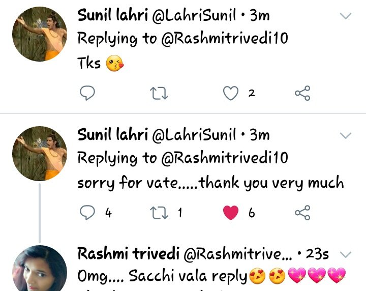 Rashmitrivedi10's tweet photo. This made my day
#fanthings
😍
Finally I got reply from Lakshman ji @LahriSunil
🙏🙏🙏🙏 https://t.co/vrOvlKtS0I