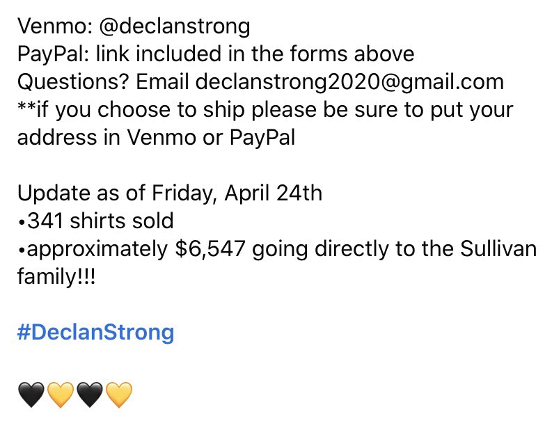 🚨🚨🚨LAST DAY TO ORDER A SHIRT🚨🚨🚨

Sale ends tonight @ 10pm cst. Let’s make one final push to continue to up these numbers. Share the posts &amp; text your friends that aren’t on social media. All info below.                     docs.google.com/forms/d/e/1FAI…