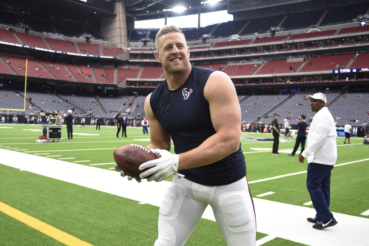 Another one of my Football Hunk Collection - Justin James "JJ" Watt. Because. Plus, the man is a total inspiration, on and off the gridiron.