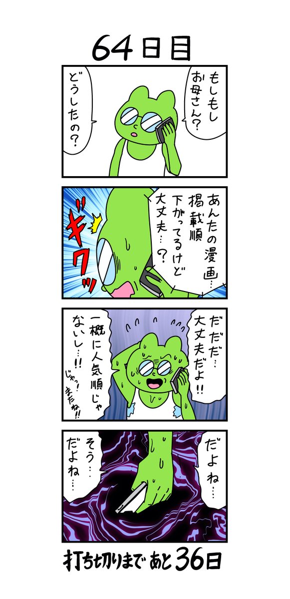 「100日後に打ち切られる漫画家」
64日目 