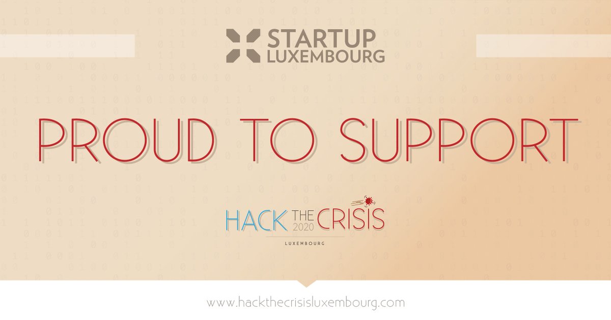 StartupLu's tweet photo. #StartupLuxembourg is proud to support #HackTheCrisisLu. Good luck to all participants who are developing their idea right now. The best projects will be showcased and the winners announced today at 8pm.
https://t.co/LdlJ965Wf9 https://t.co/zGaOllhtDG