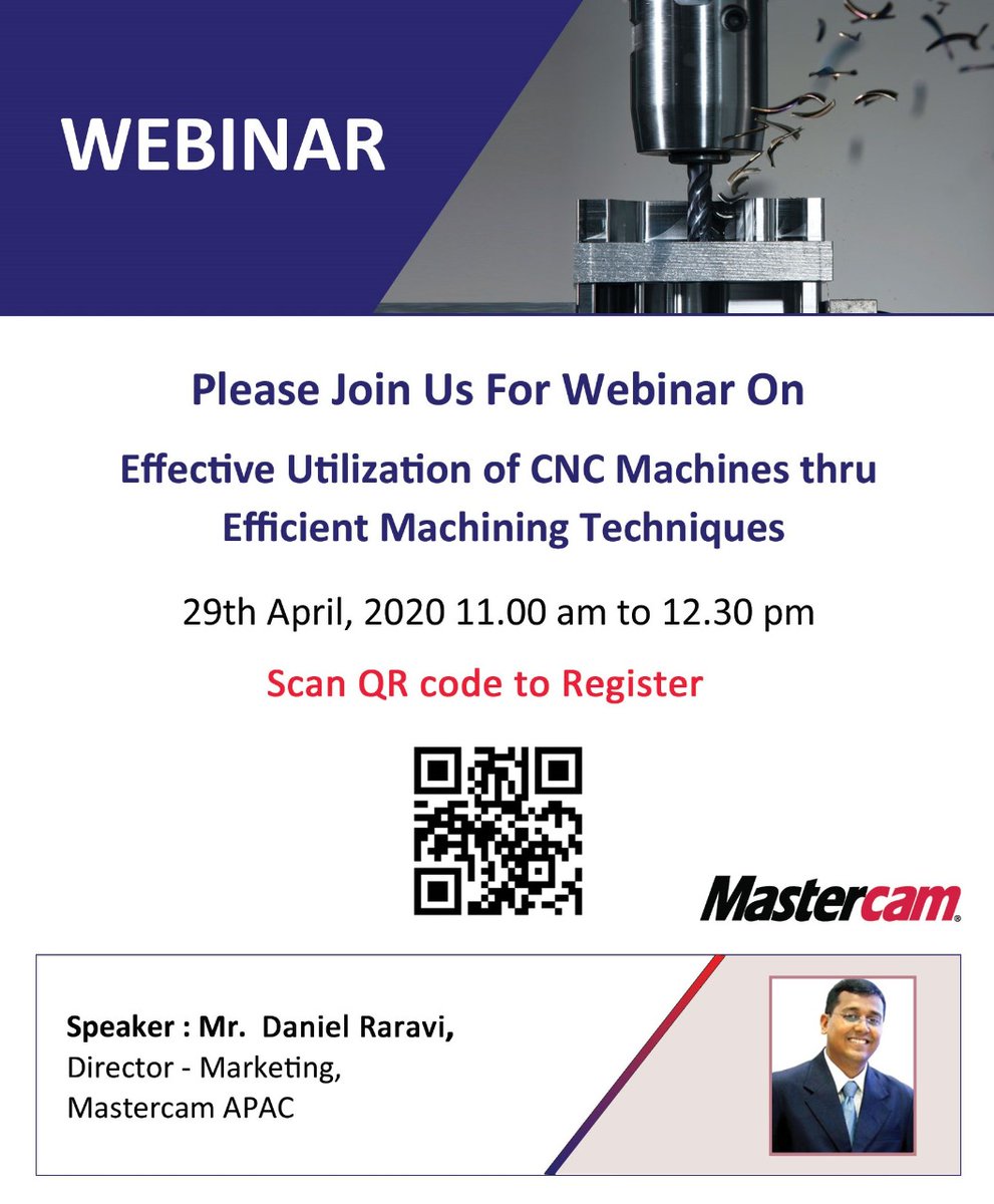 Mfgtechupdate's tweet image. Learn &quot;Effective Utilization of CNC Machines thru Efficient Machining Techniques&quot;
registration link: lnkd.in/gprC3nt